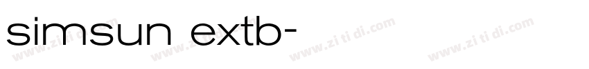 simsun extb字体转换